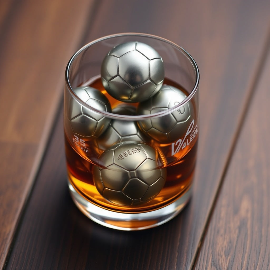 Footy Ice Cubes — Stainless Steel