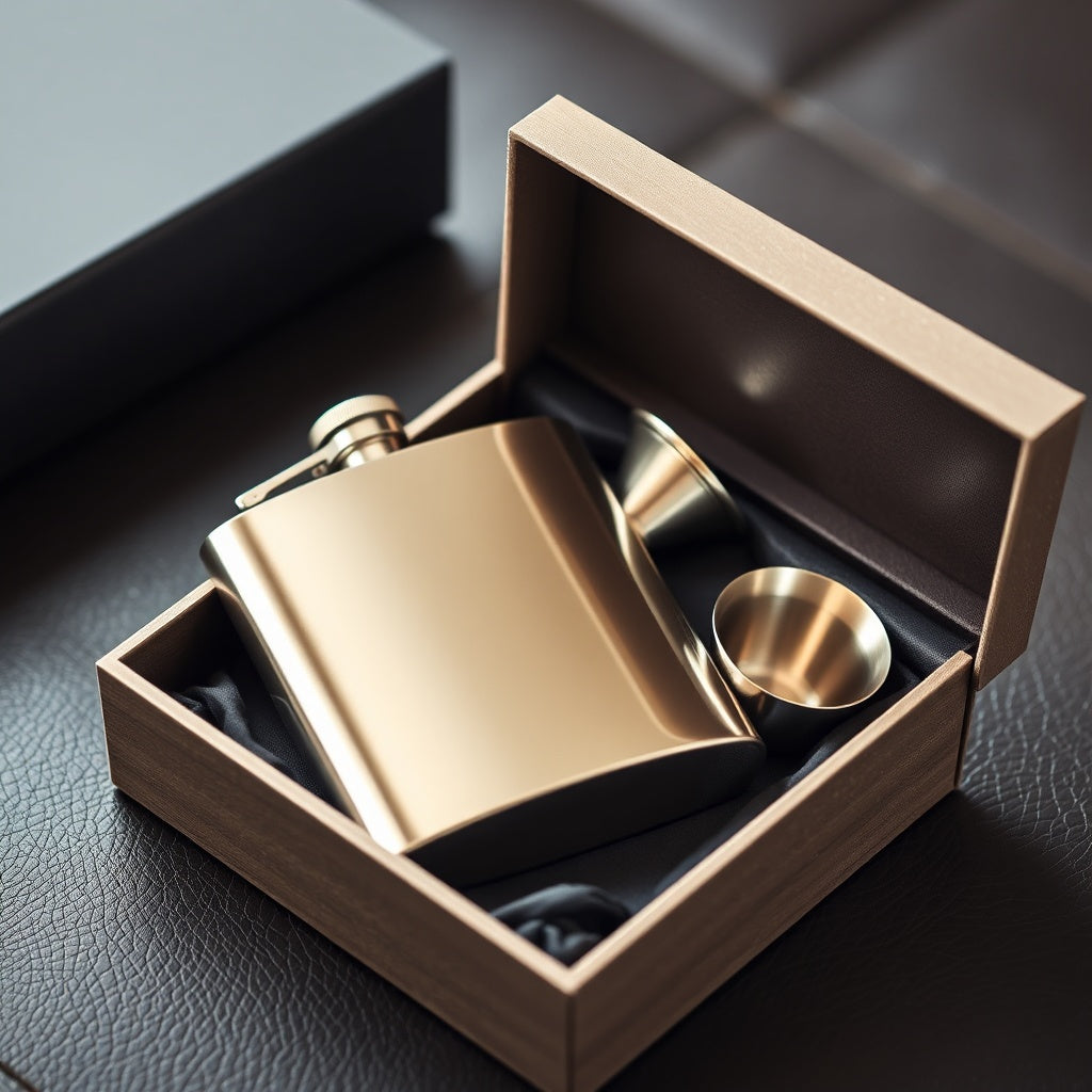 Hip Flask & Cups Set