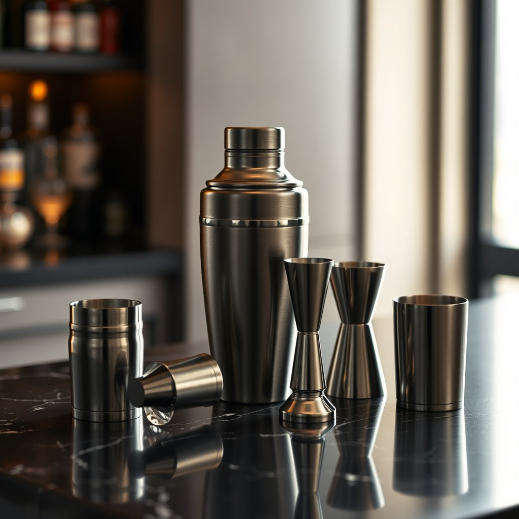 Cocktail Shaker & Bar Set