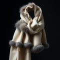 Possum Fur Trim Scarf